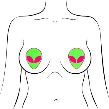 Alien Glow In the Dark Pasties