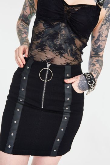 O-Ring Pencil Skirt