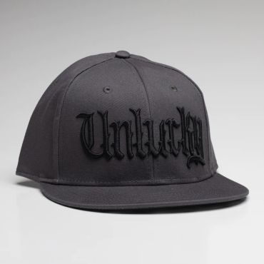 Grey Unlucky Snapback Hat