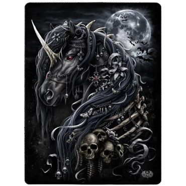 Dark Unicorn Fleece Blanket
