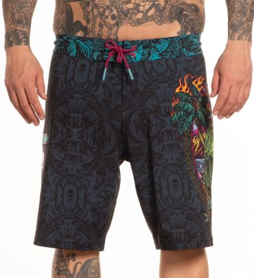 No Bad Daze Melting Tropics Board-Shorts