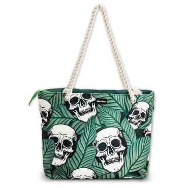 Tropic Skulls Tote Bag
