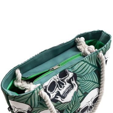 Tropic Skulls Tote Bag