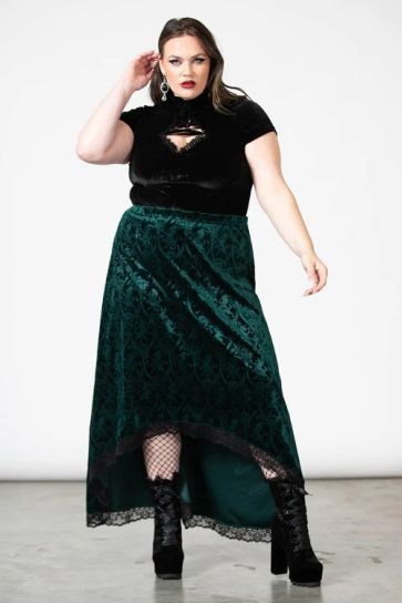 Emerald Grailed Maxi Skirt- Plus