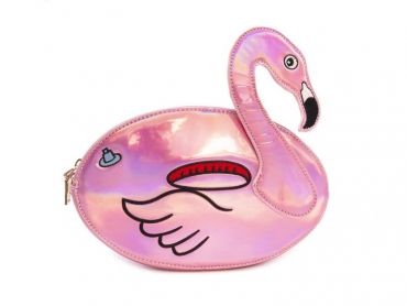 Holographic Flamingo Bag
