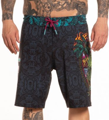 No Bad Daze Melting Tropics Board-Shorts