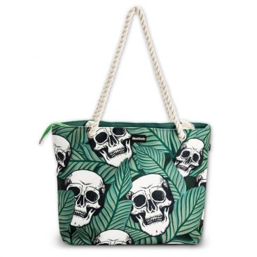 Tropic Skulls Tote Bag